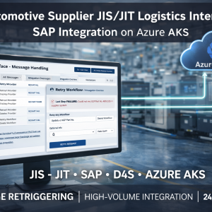 Automotive Supplier JIS/JIT Logistics Interface – High-Volume SAP Integration on Azure AKS